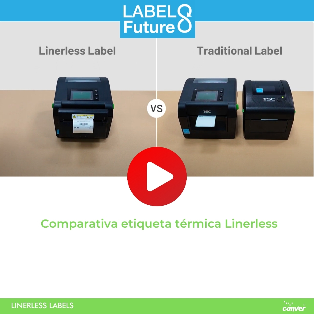 Comparativa etiqueta adhesiva vs  Linerless
