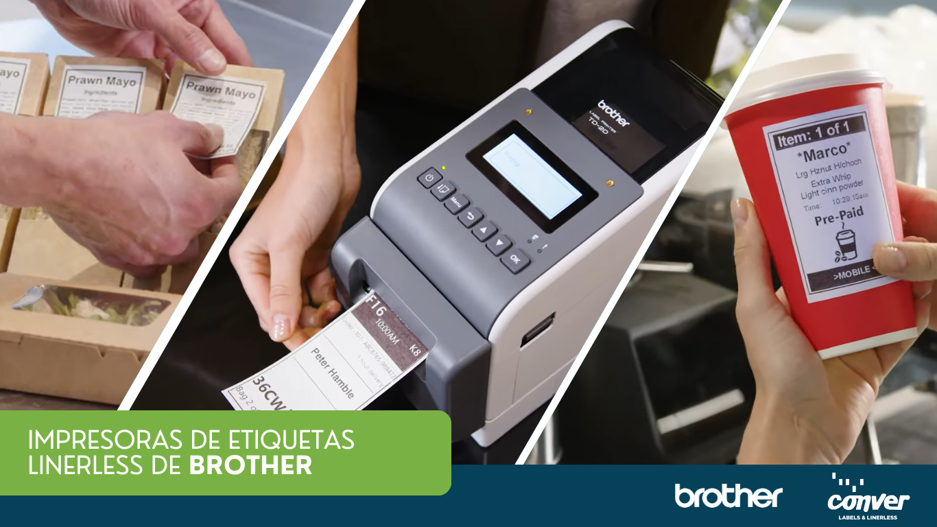 Impresoras de etiquetas Linerless de Brother