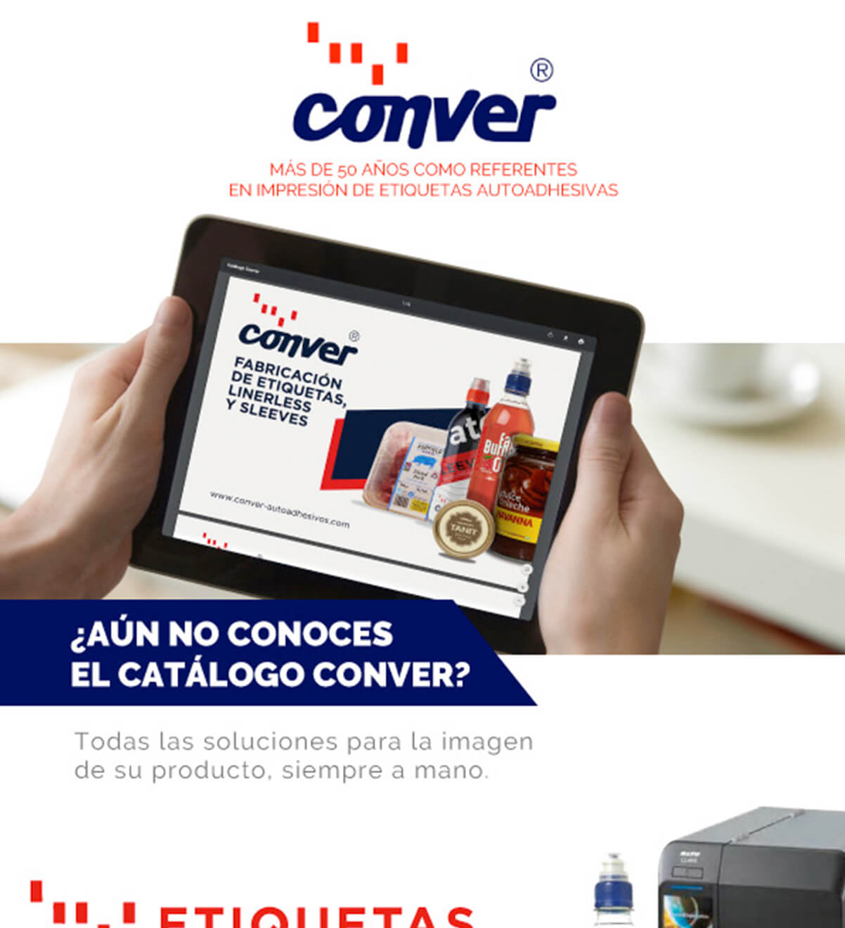 CONVER Autoadhesivos - Newsletter - Fabrica de etiquetas Adhesivas